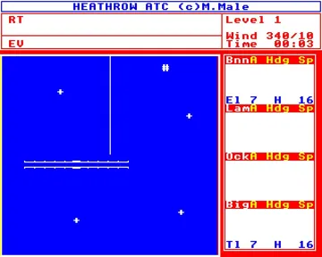 Heathrow ATC (1984)(Hewson)[HEATH1] screen shot game playing